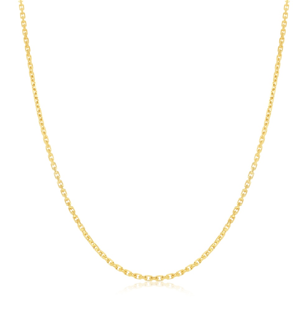 SOLID HAMMERED DIAMOND CUT CABLE 1.7MM