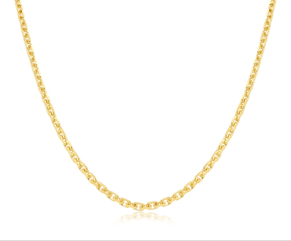 SOLID HAMMERED DIAMOND CUT CABLE 2.2MM