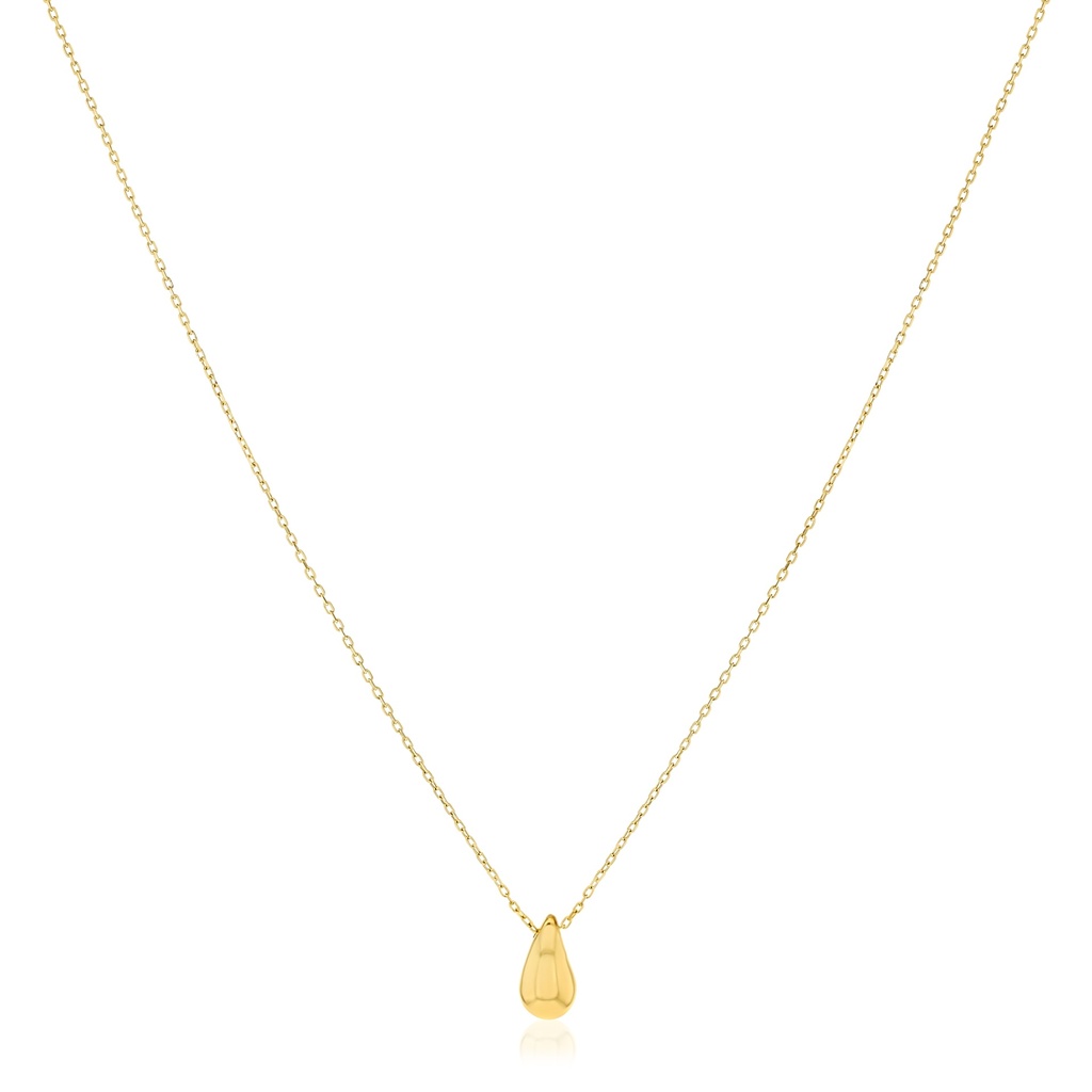 9Y SMALL TEARDROP SLIDING PENDANT ON CHAIN