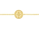 9Y EVIL EYE MEDALLION BRACELET