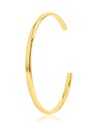 9CT SILVER FILLED HALF ROUND 4.5MM CUFF BANGLE