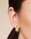 9Y RIDGED TEARDROP STUD