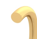 SOLID GOLF 7.5MM BANGLE