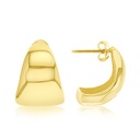 9Y POLISHED HALF CURVED STUD