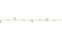 9Y BALL & CRYSTAL DROPS BRACELET
