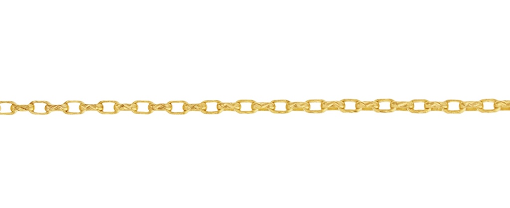 SOLID DIAMOND CUT OVAL BELCHER 1.2MM
