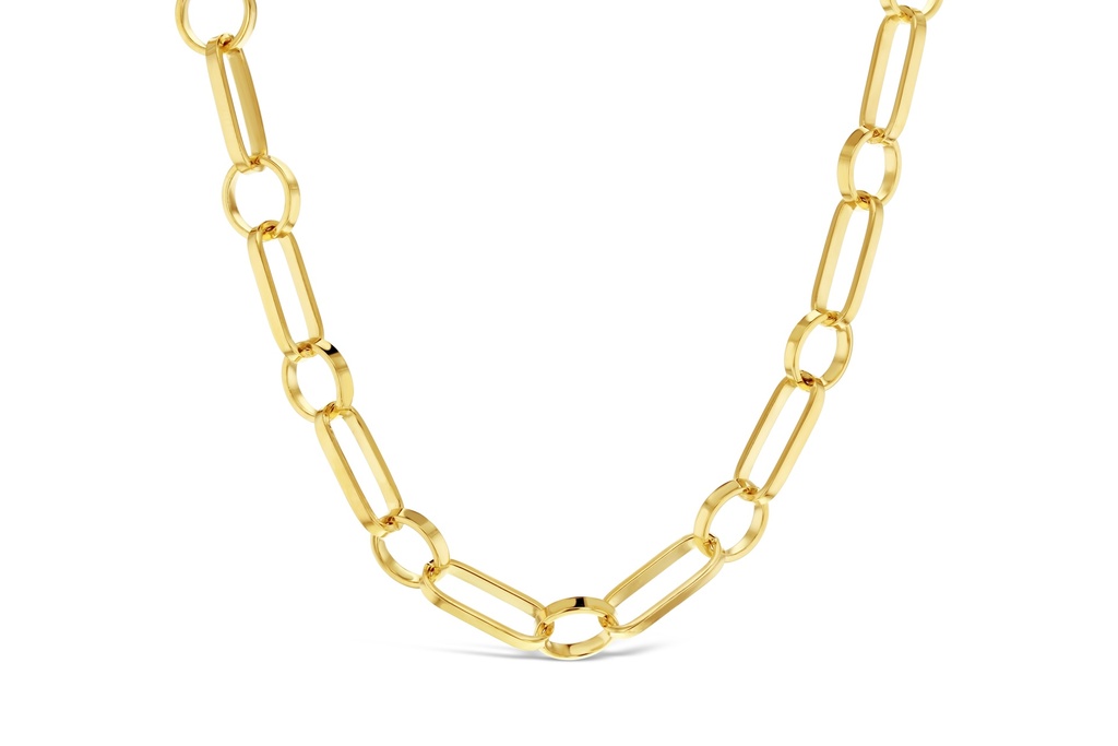 SOLID SQUARED PAPERCLIP SMALL + CIRCLES 1+1