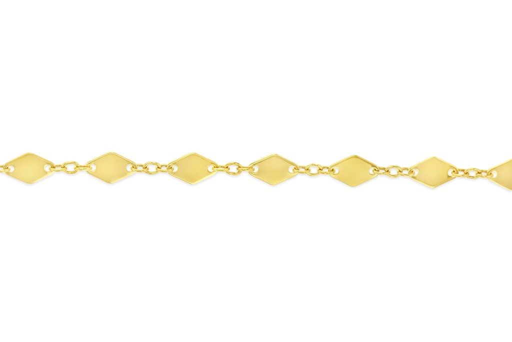 ## 9Y FLAT KITE SHAPE BRACELET