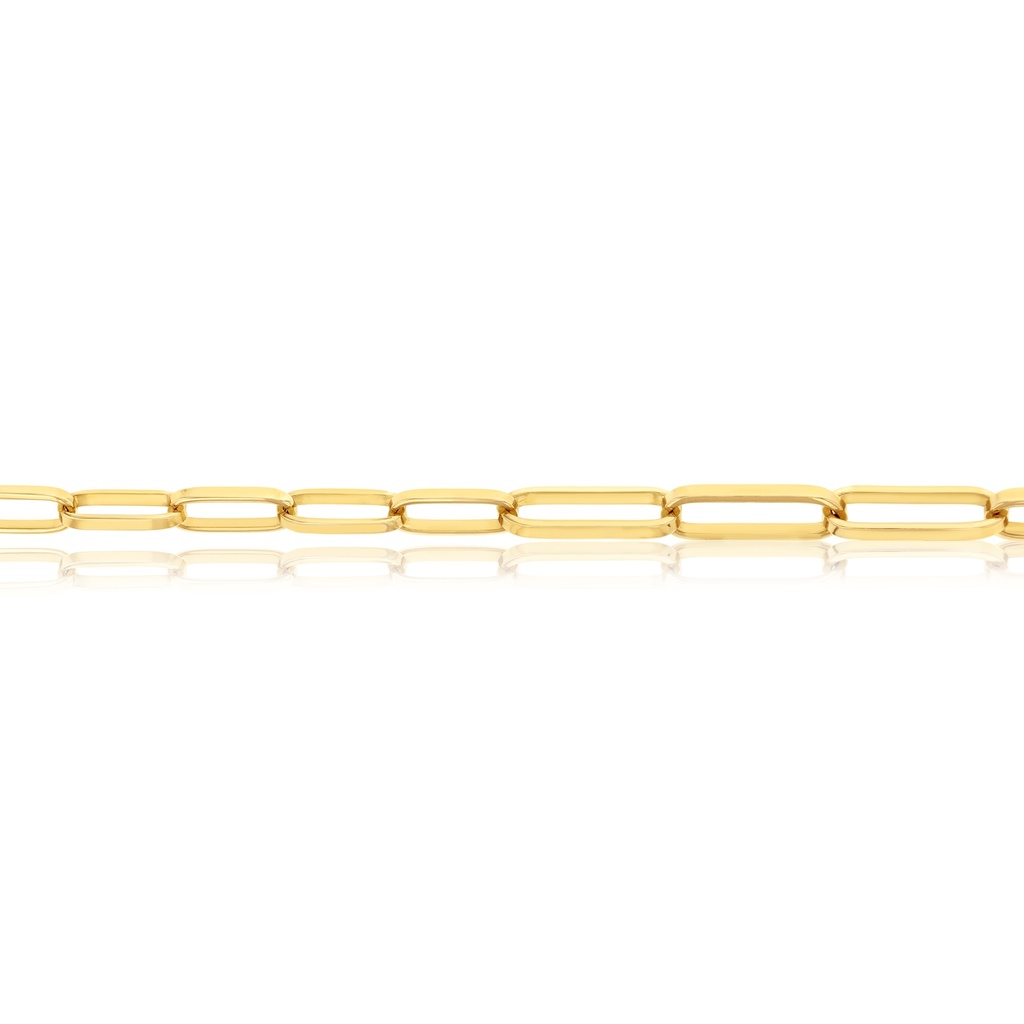 9CT SILVER FILLED SQUARED PAPERCLIP GRADUATED