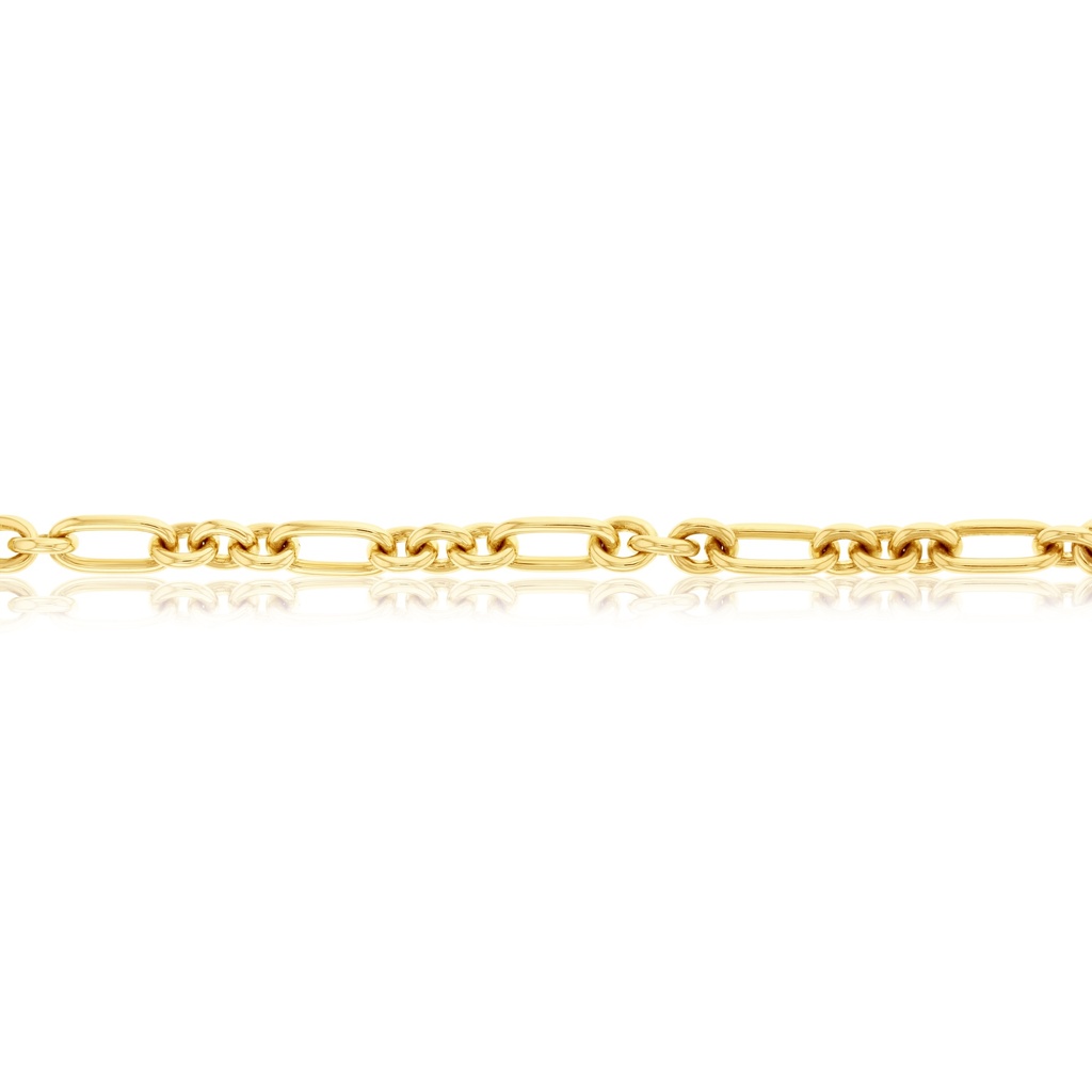 9CT SILVER FILLED CABLE 3+1 - 6.5MM WIDE - 1.6MM WIRE