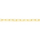9CT SILVER FILLED ROUNDED PAPERCLIP SMALL PLAIN & TWIST ALTERNATING