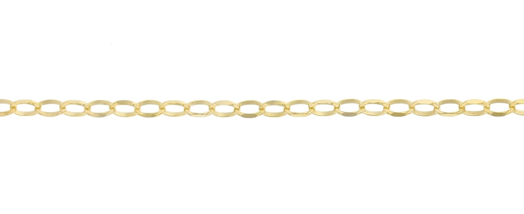 SOLID DIAMOND CUT OVAL BELCHER 1.8MM