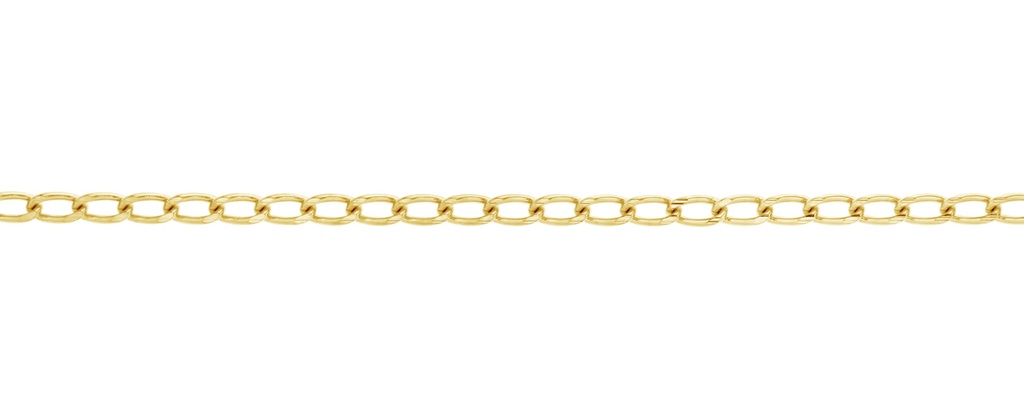 LONG OPEN DIAMOND CUT CURB 2.2MM