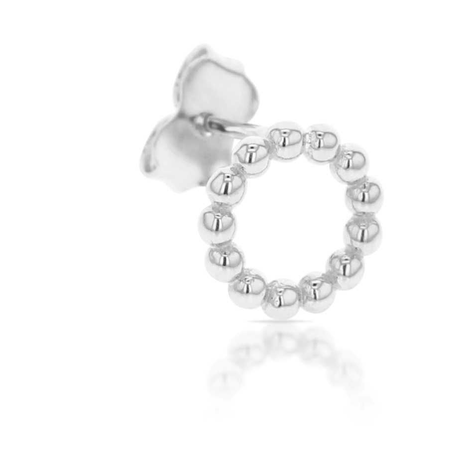 ## 9W BEADED CIRCLE STUD