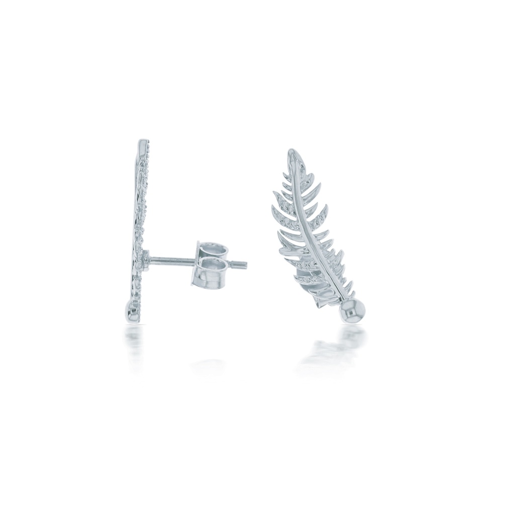 ## 9W FEATHER STUD EAR CLIMBER