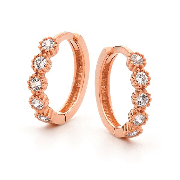 ## 9P CZ SET 9.5MM HUGGIE