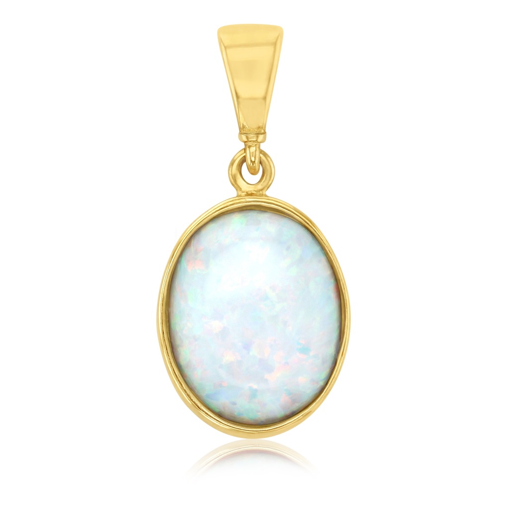 9Y DOMED OVAL OP PENDANT