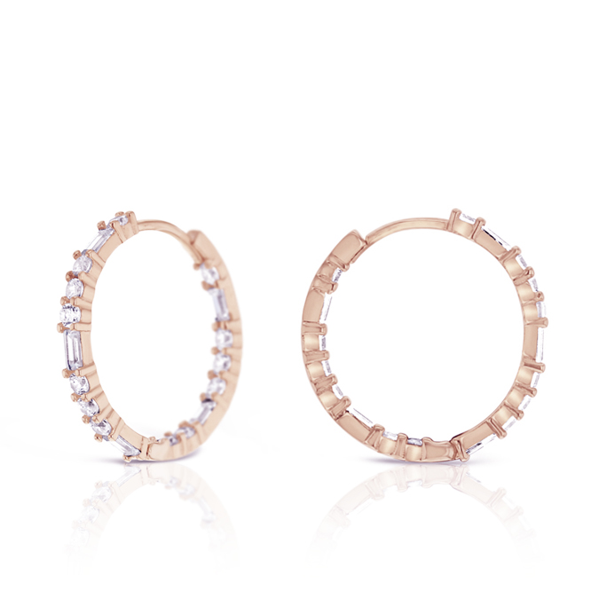 ## 9R ALTERNATING CZ CUT INSIDE OUTSIDE HUGGIE