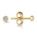 9Y MINI CZ SET BEZEL STUD 2.6MM