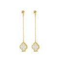 9Y M.O.P 4 LEAF CLOVER ON CHAIN WITH STUD