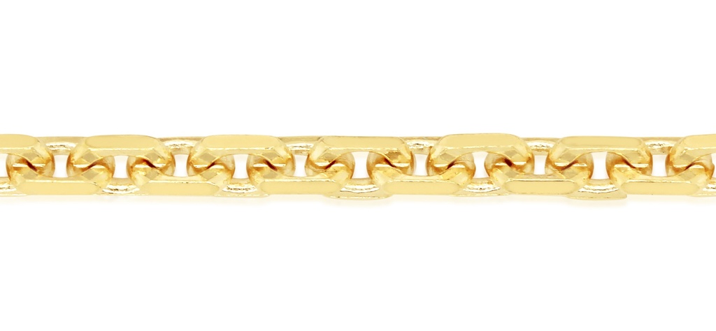 SOLID HAMMERED DIAMOND CUT CABLE 2.2MM
