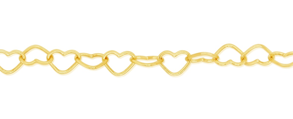 SOLID OPEN HEART LINK CHAIN 3.0MM