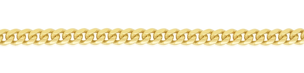 SOLID MIAMI CUBAN DIAMOND CUT CURB 2.8MM