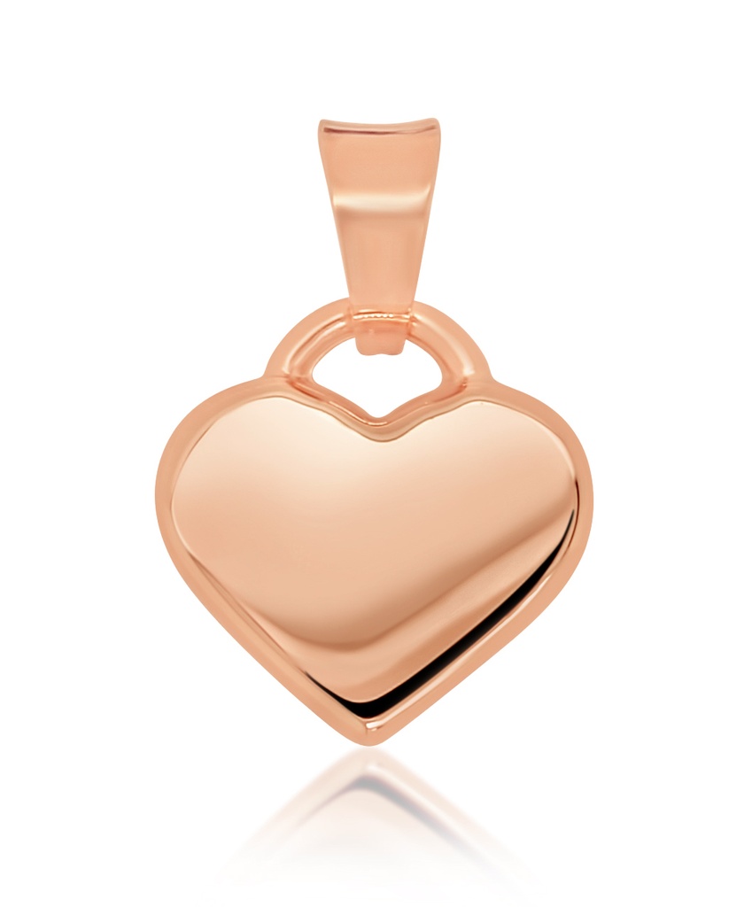 9R MINI FLAT HEART PENDANT 9MM