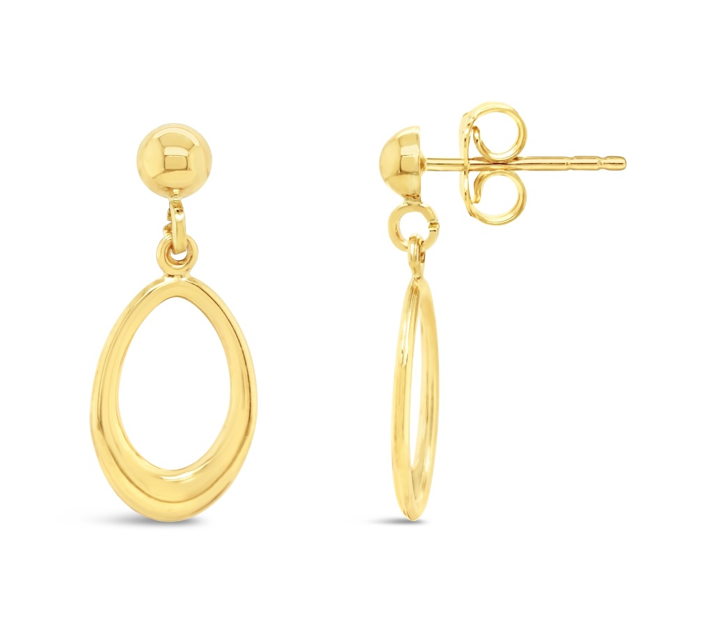 ### 9Y OPEN OVAL STUD DROP
