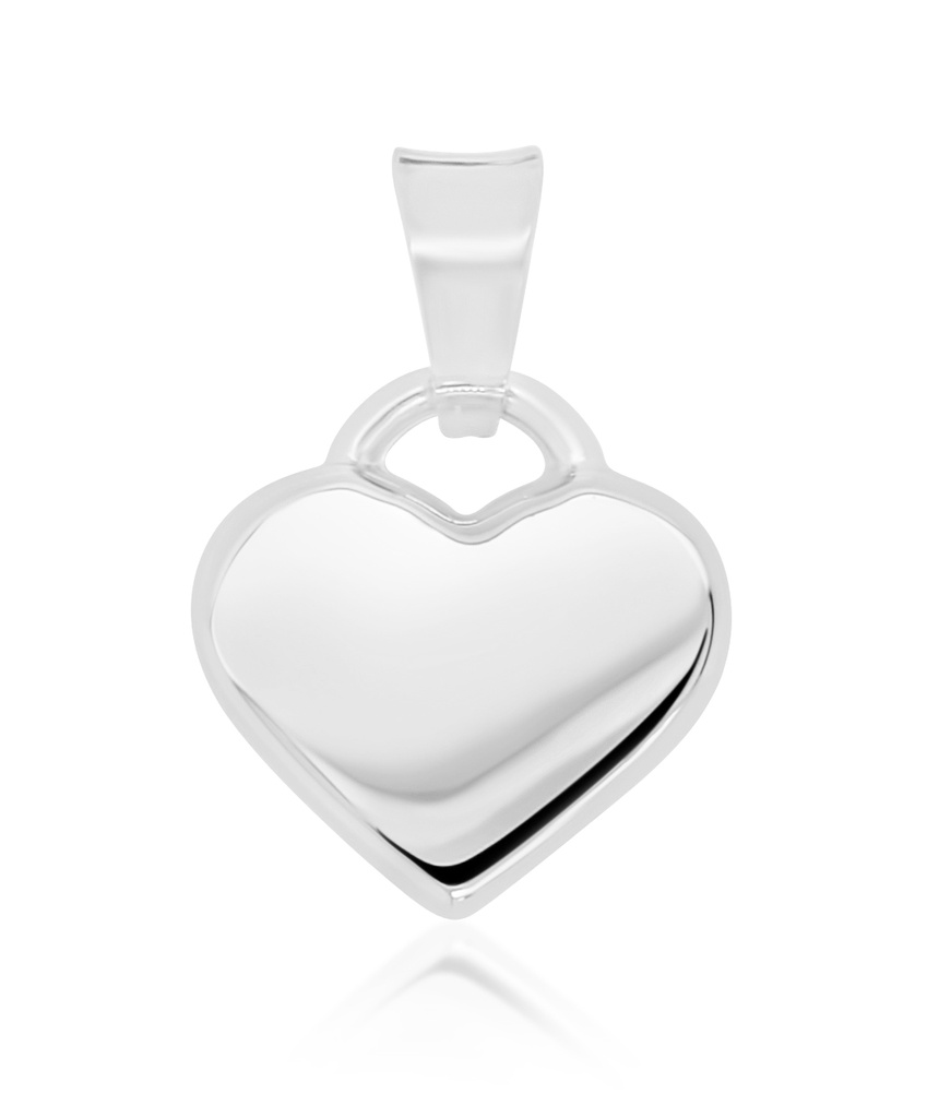 9W MINI FLAT HEART PENDANT 9MM