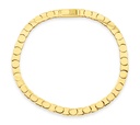 9Y 4.3MM FLAT BAR LINK BRACELET - CIRCLES