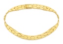 9Y 6.2MM FLAT BAR LINK BRACELET - SNAKE SKIN 