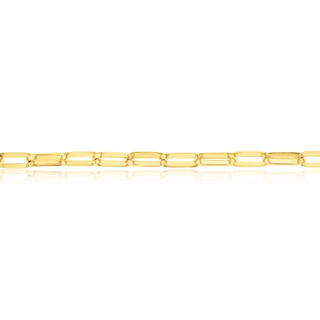 SOLID KNIFE EDGE PAPERCLIP CHAIN 6.3MM