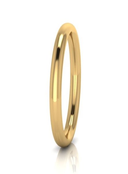 SOLID GOLF 6.5MM BANGLE