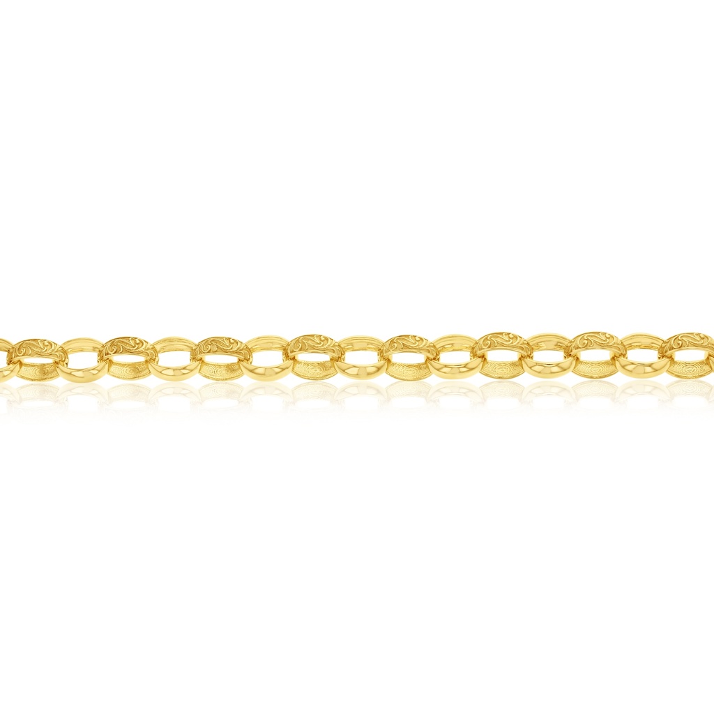 SOLID OVAL ENGRAVED BELCHER 7.5MM