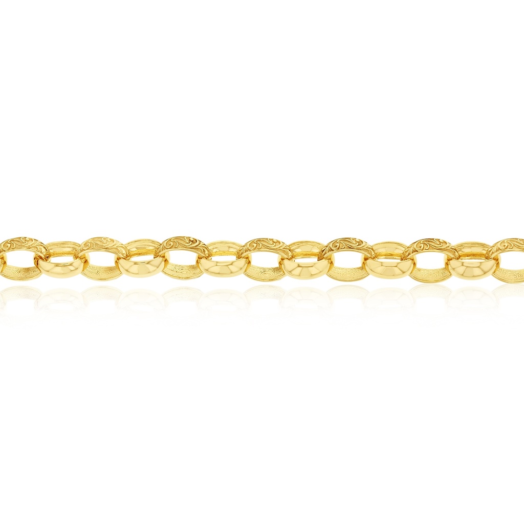SOLID OVAL ENGRAVED BELCHER 9.0MM