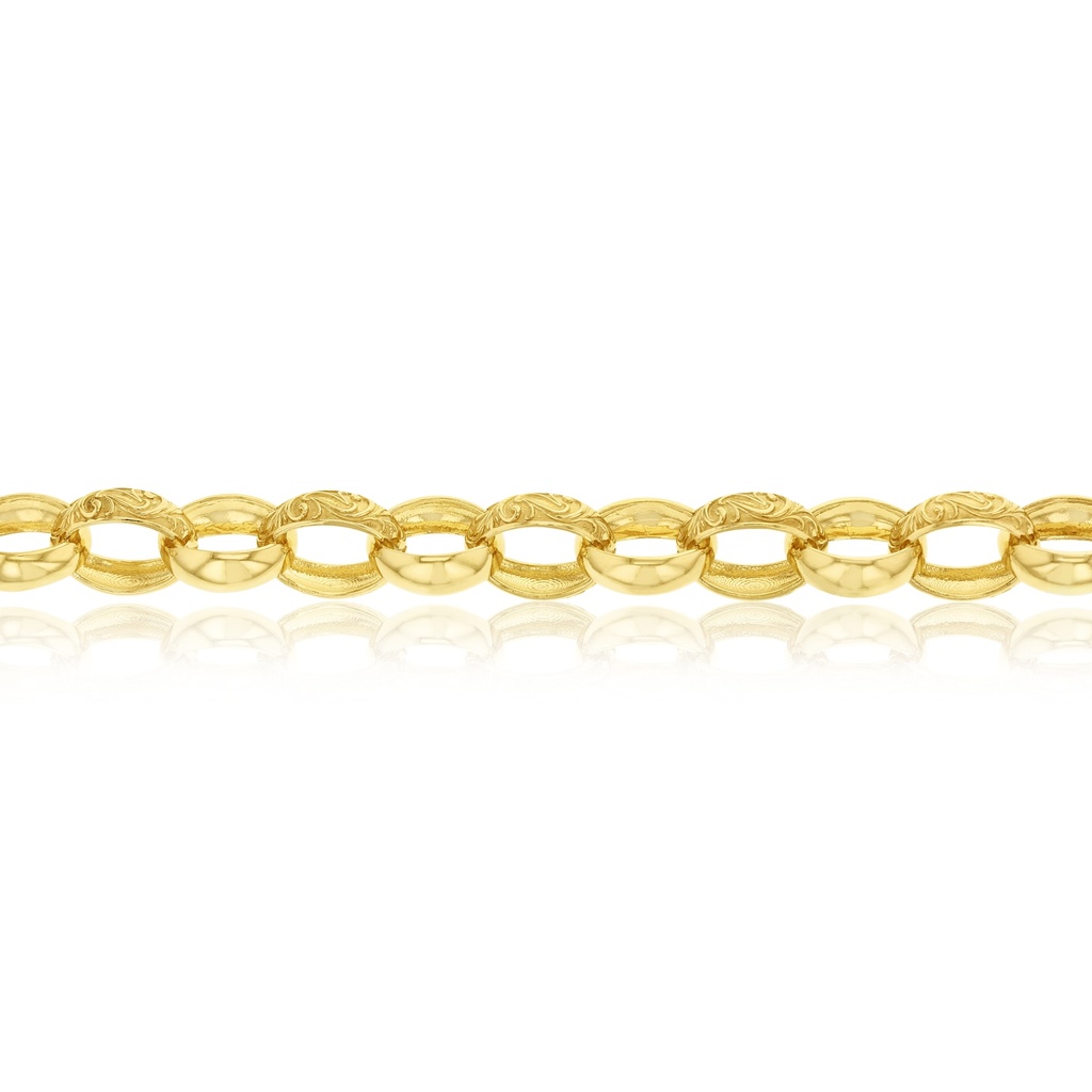 SOLID OVAL ENGRAVED BELCHER 11.7MM