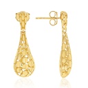 ## 9Y DOTTED SNAKE SKIN STYLE DROP STUD