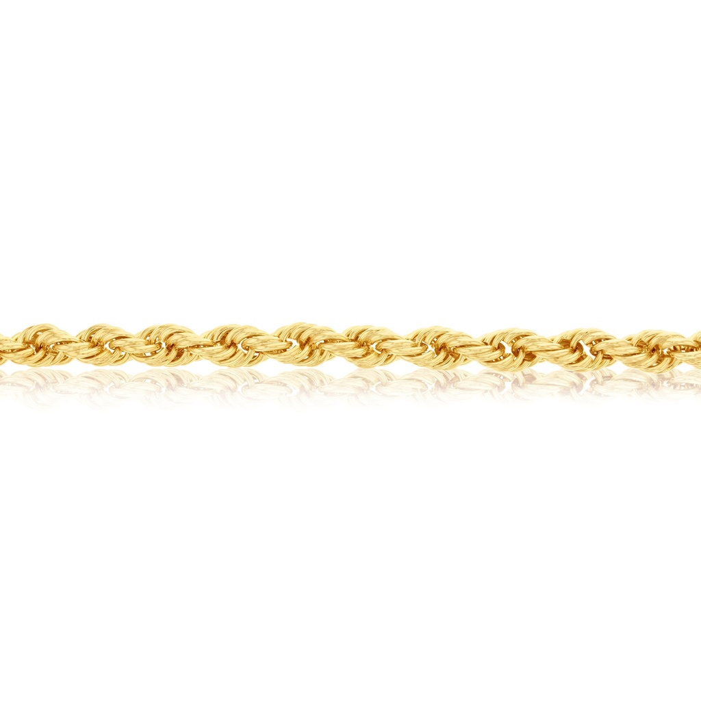 9CT SILVER FILLED TRADITIONAL ROPE CHAIN 7.0MM