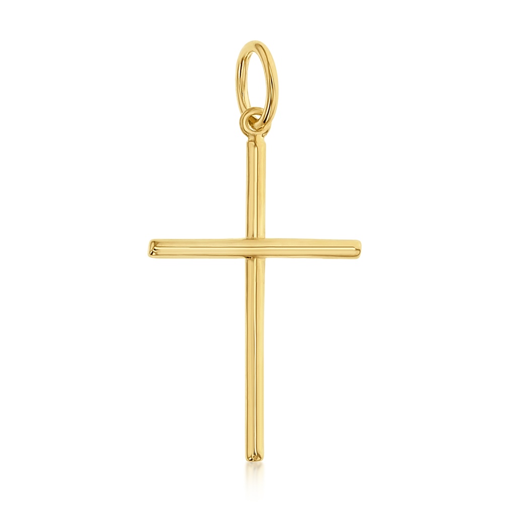 9Y LARGE FINE SOLID BAR CROSS