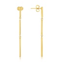### 9Y DANGLING TRIPLE BAR STUD DROP