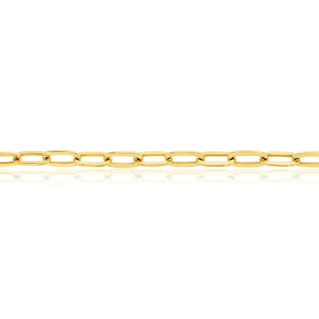 SOLID OVAL CABLE HAMMERED 6.9MM WIDE
