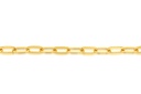 SOLID OVAL CABLE HAMMERED 6.9MM WIDE