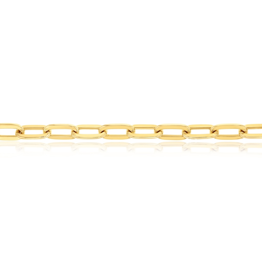 SOLID OVAL CABLE HAMMERED 7.9MM WIDE