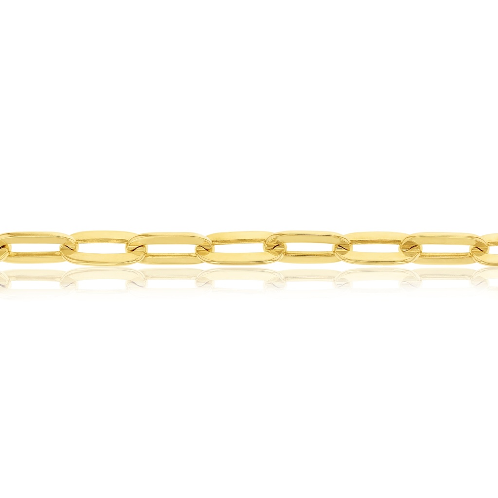 SOLID OVAL CABLE HAMMERED 9.5MM WIDE