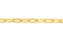 SOLID OVAL CABLE HAMMERED 9.5MM WIDE