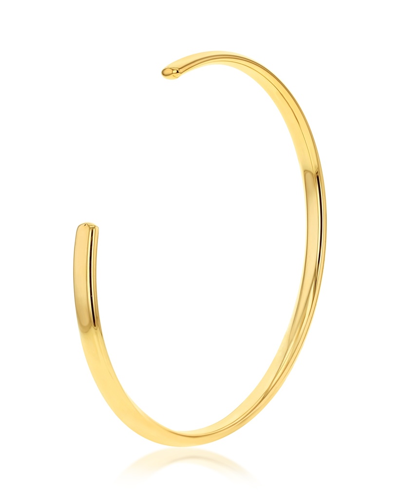 9CT SILVER FILLED COMFORT FIT 4.5MM CUFF BANGLE