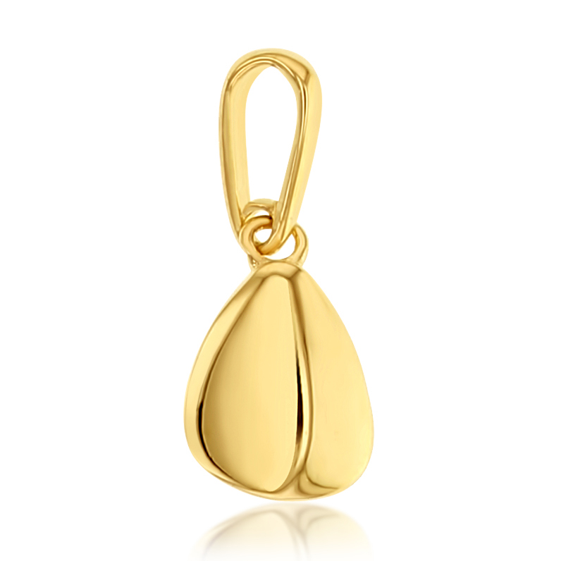 ### 9Y MINI POLISHED TEARDROP PENDANT