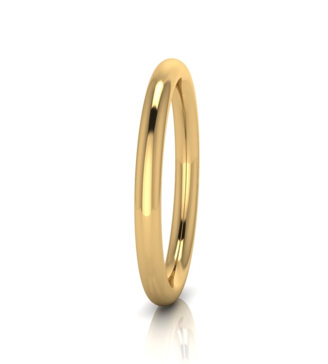 SOLID GOLF 7.5MM BANGLE