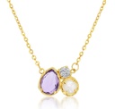 9Y TRIO MULTISTONE NECKLACE